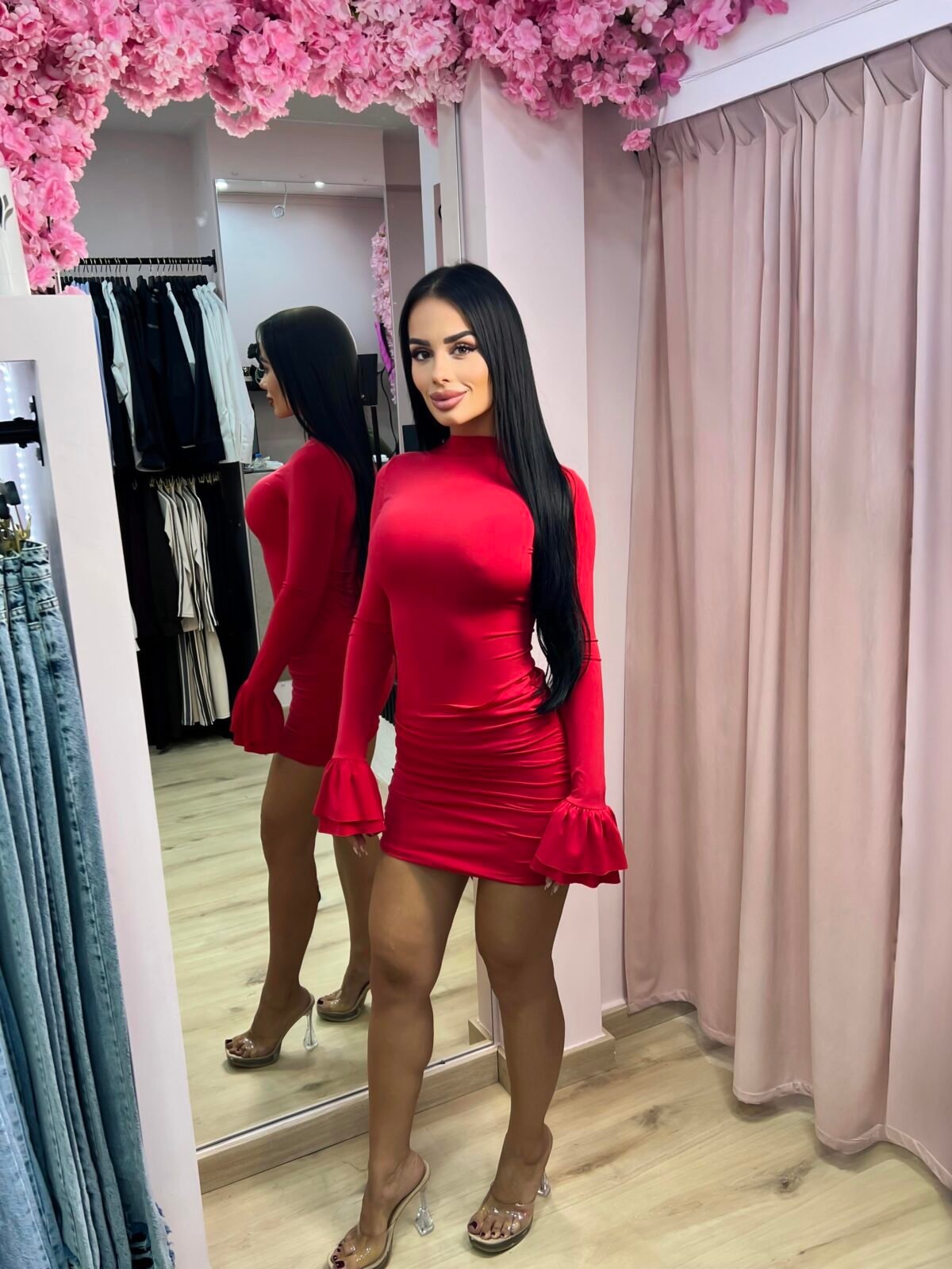 BUTTERFLY DRESS — ΚΟΚΚΙΝΟ